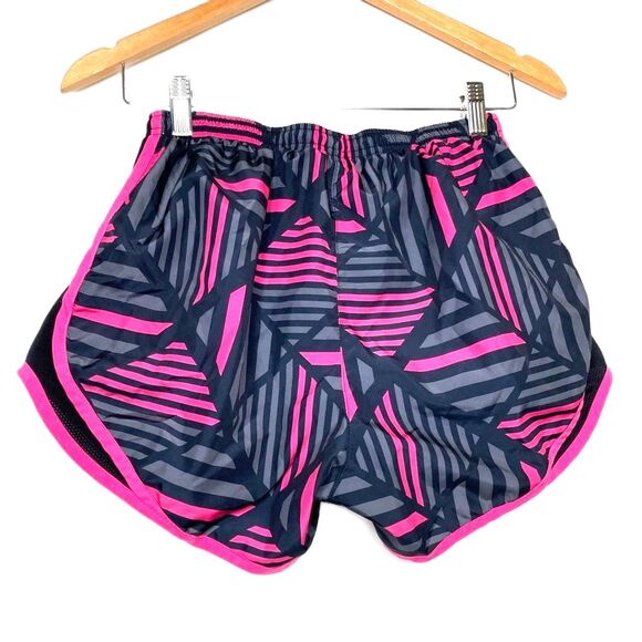 Nike Womens Athletic Shorts Multicolor Geometric Dri Fit Drawstring Waist S - Picture 2 of 12